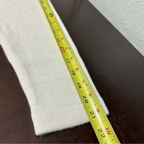 Karen Scott Evening Beaded Wool Blend Pullover Sweater Knit Cream Size L - Picture 11 of 11